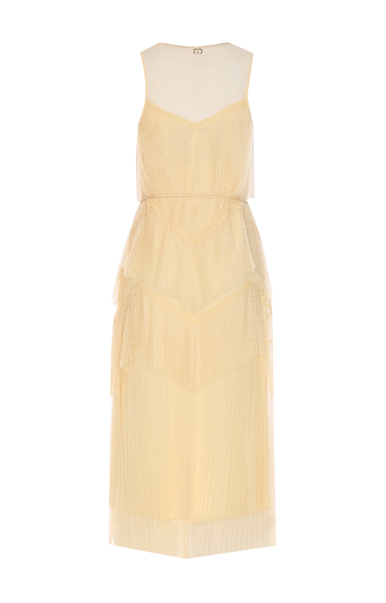 Twin-Set Dresses Yellow Polyester