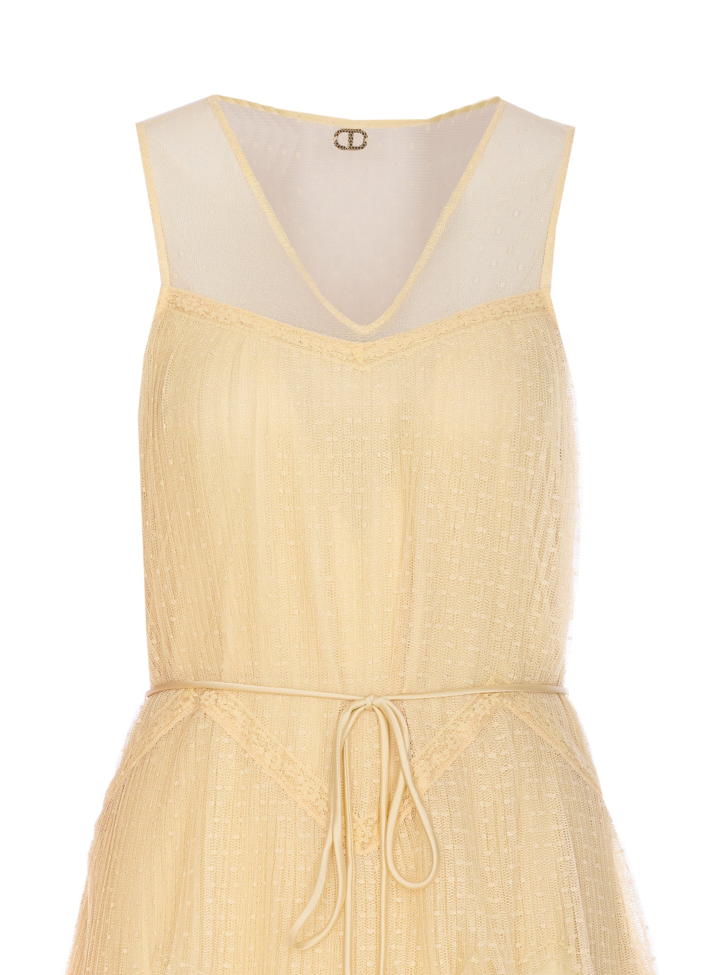 Twin-Set Dresses Yellow Polyester