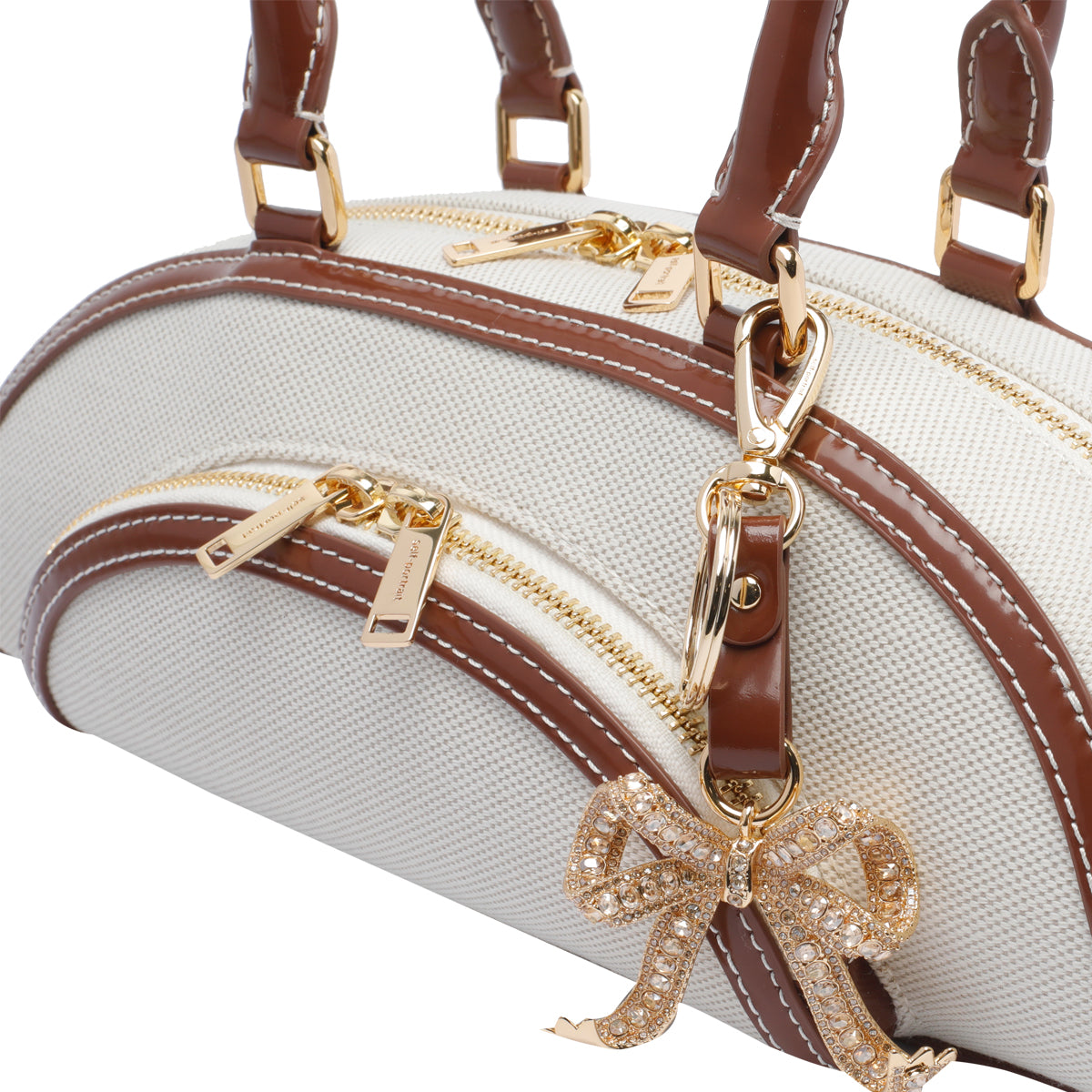Self Portrait Bags Beige Fabric