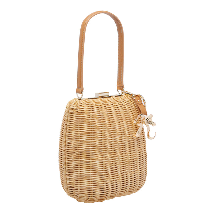 Self Portrait Bags Beige Rattan
