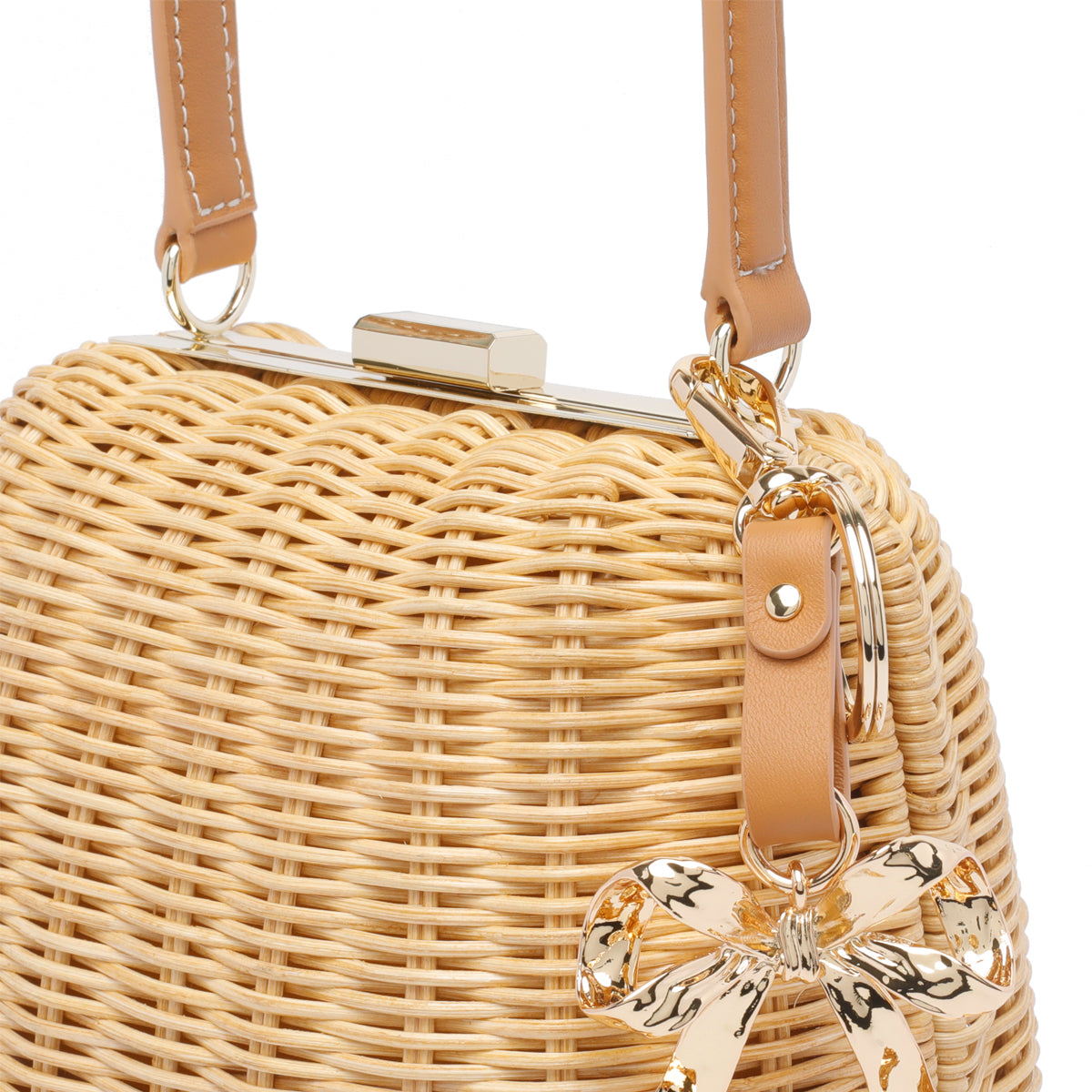 Self Portrait Bags Beige Rattan