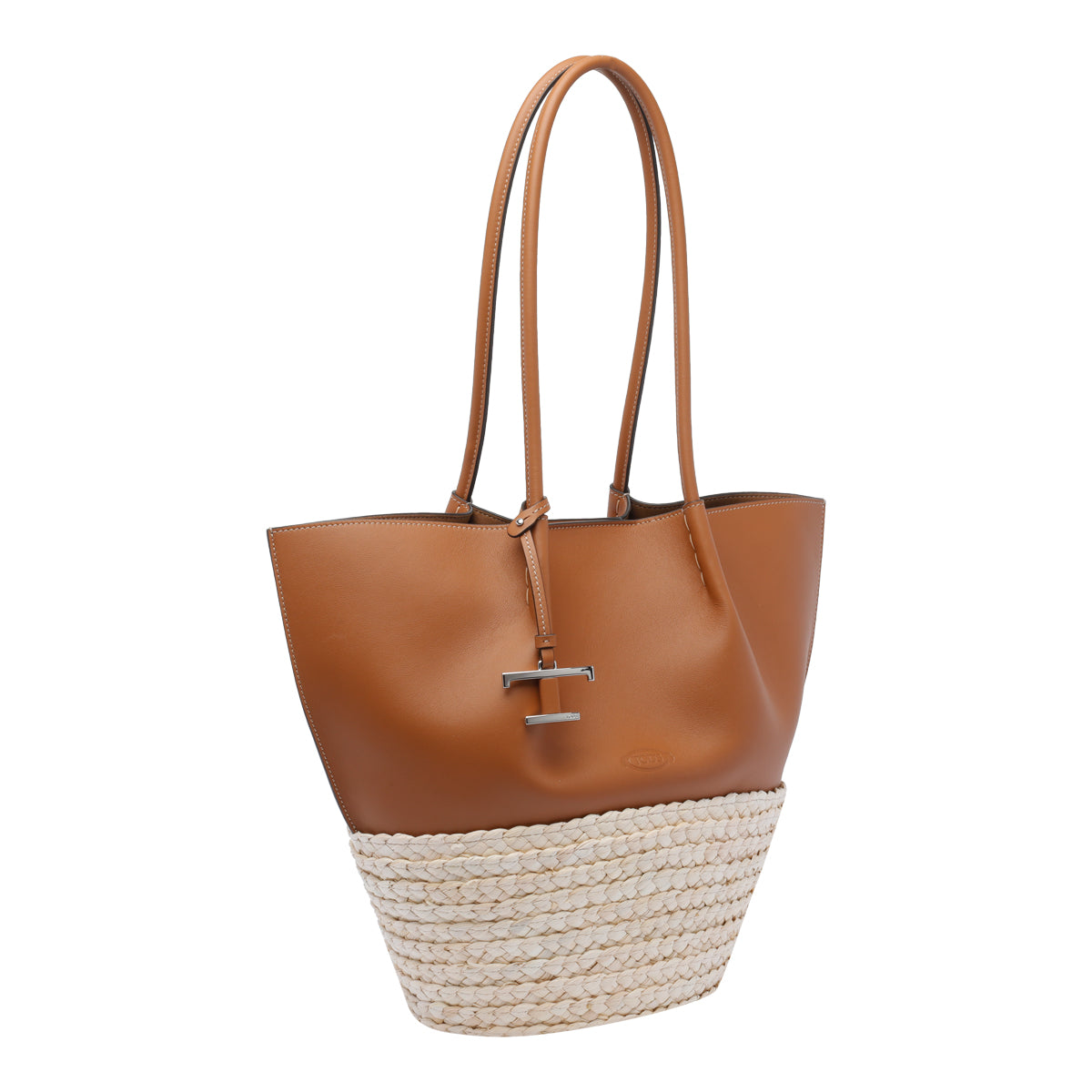 Tods Bags Brown Calf Leather Raffia