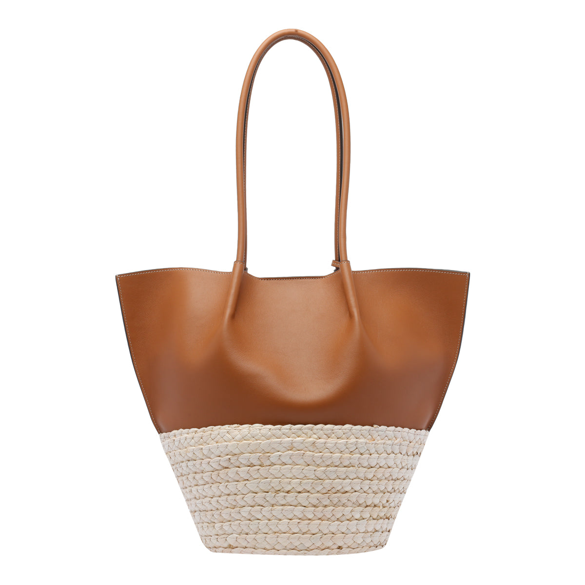 Tods Bags Brown Calf Leather Raffia