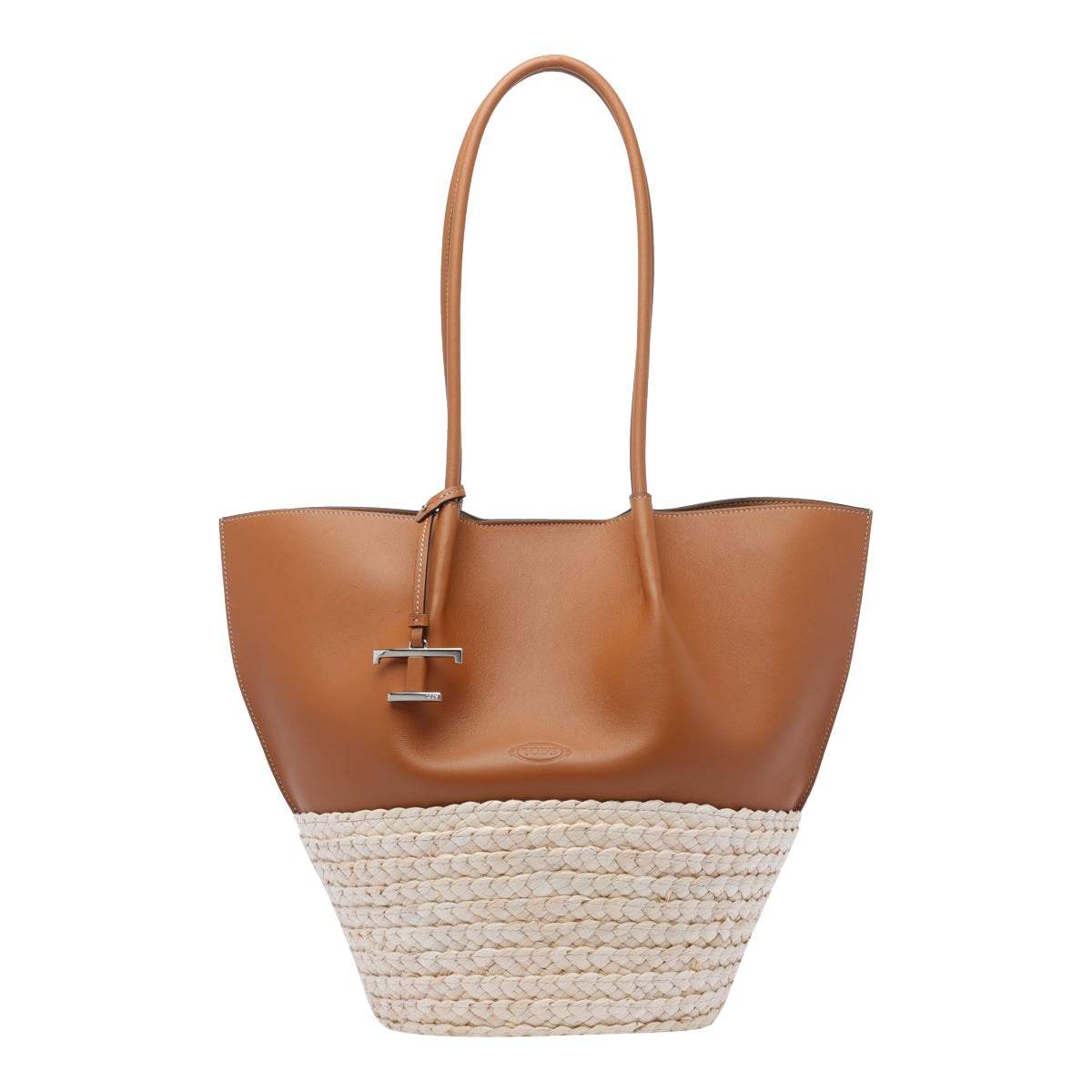 Tods Bags Brown Calf Leather Raffia