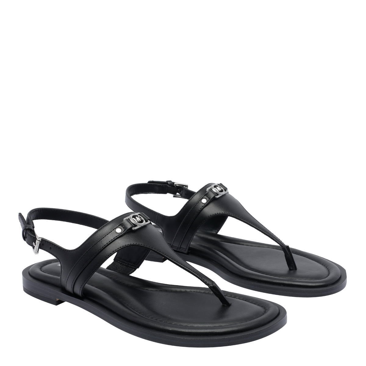 Michael Kors Sandals Black Calf Leather/rubber Sole