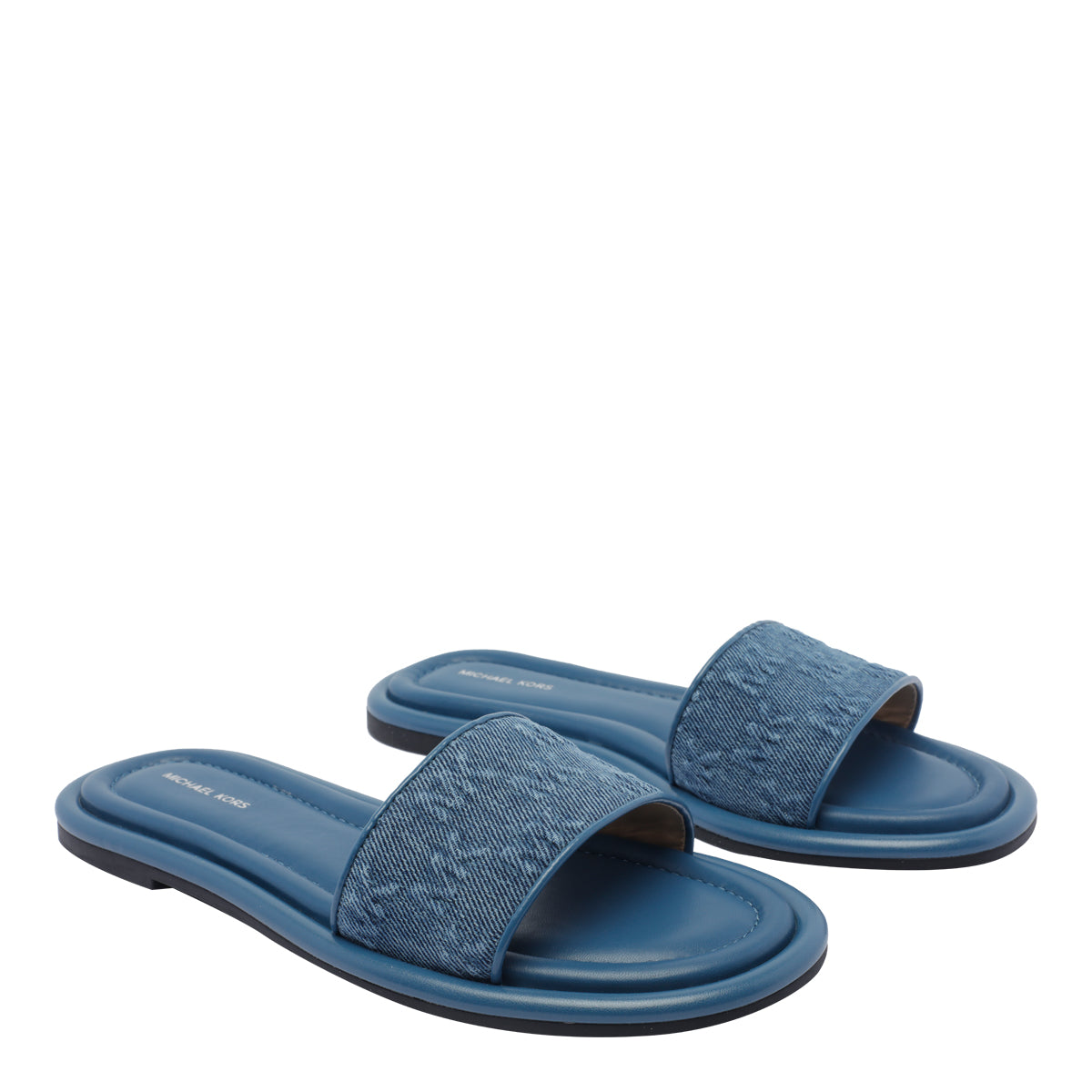 Michael Kors Sandals Blue Fabric/rubber Sole