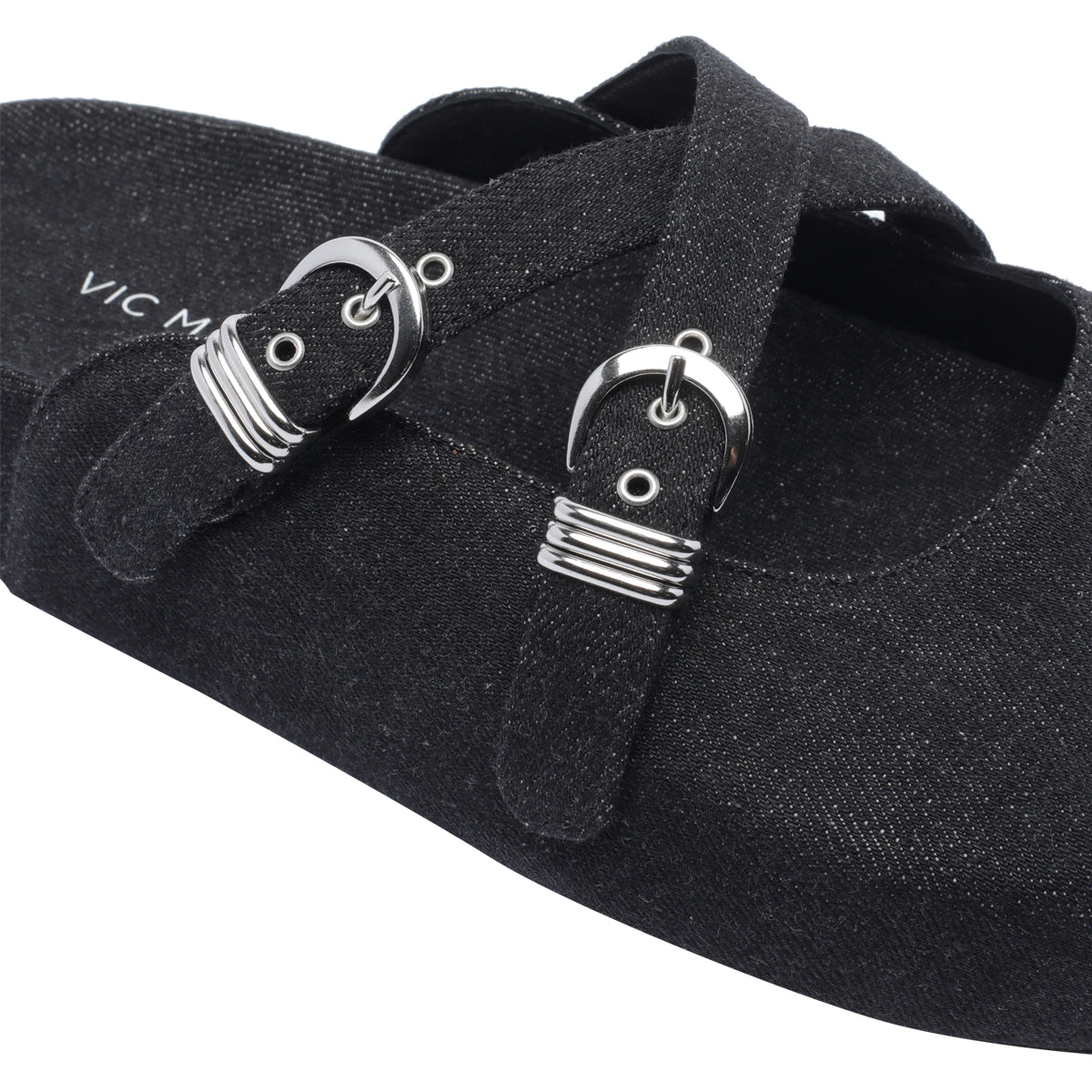 Vic Matie Sandals Black Fabric/rubber Sole