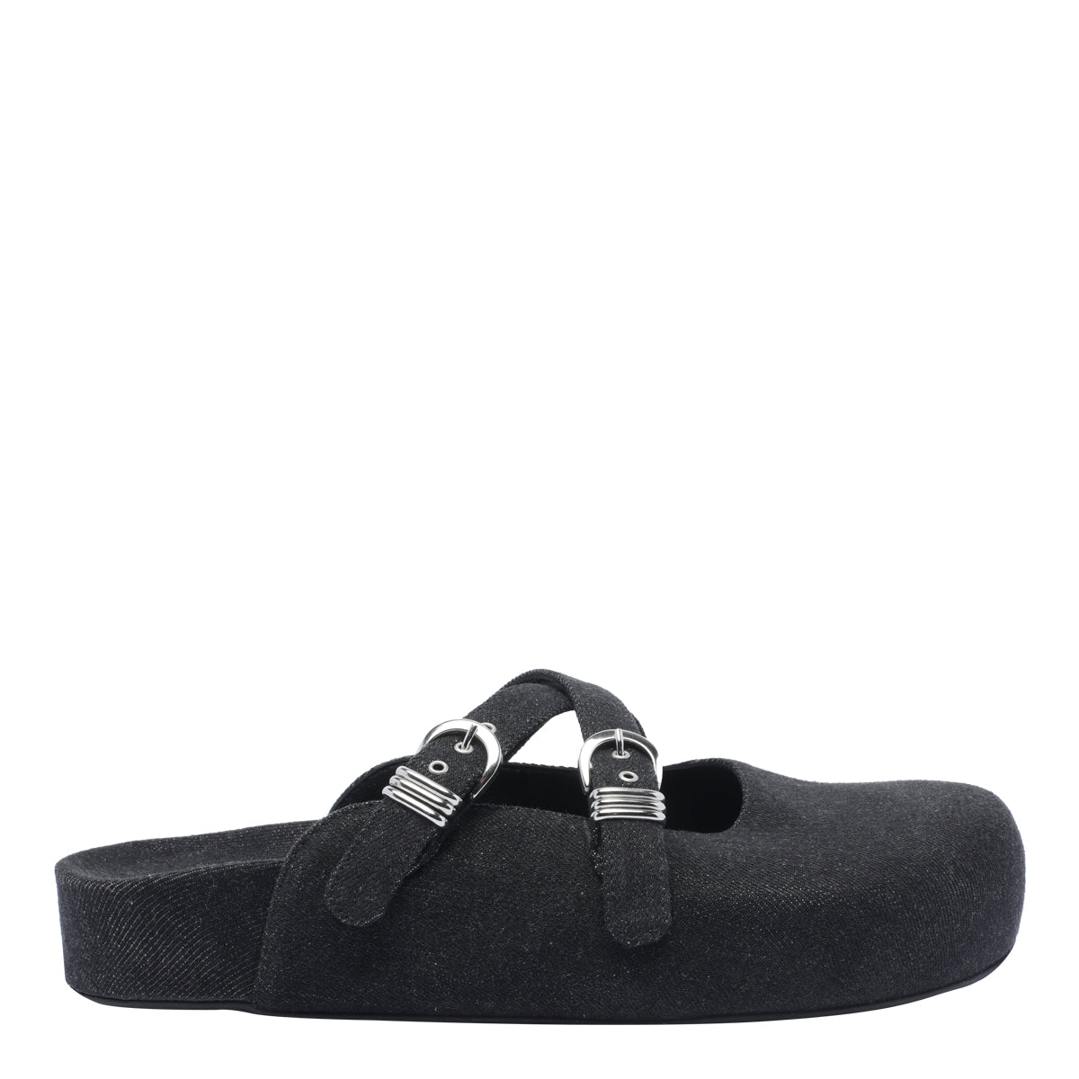 Vic Matie Sandals Black Fabric/rubber Sole