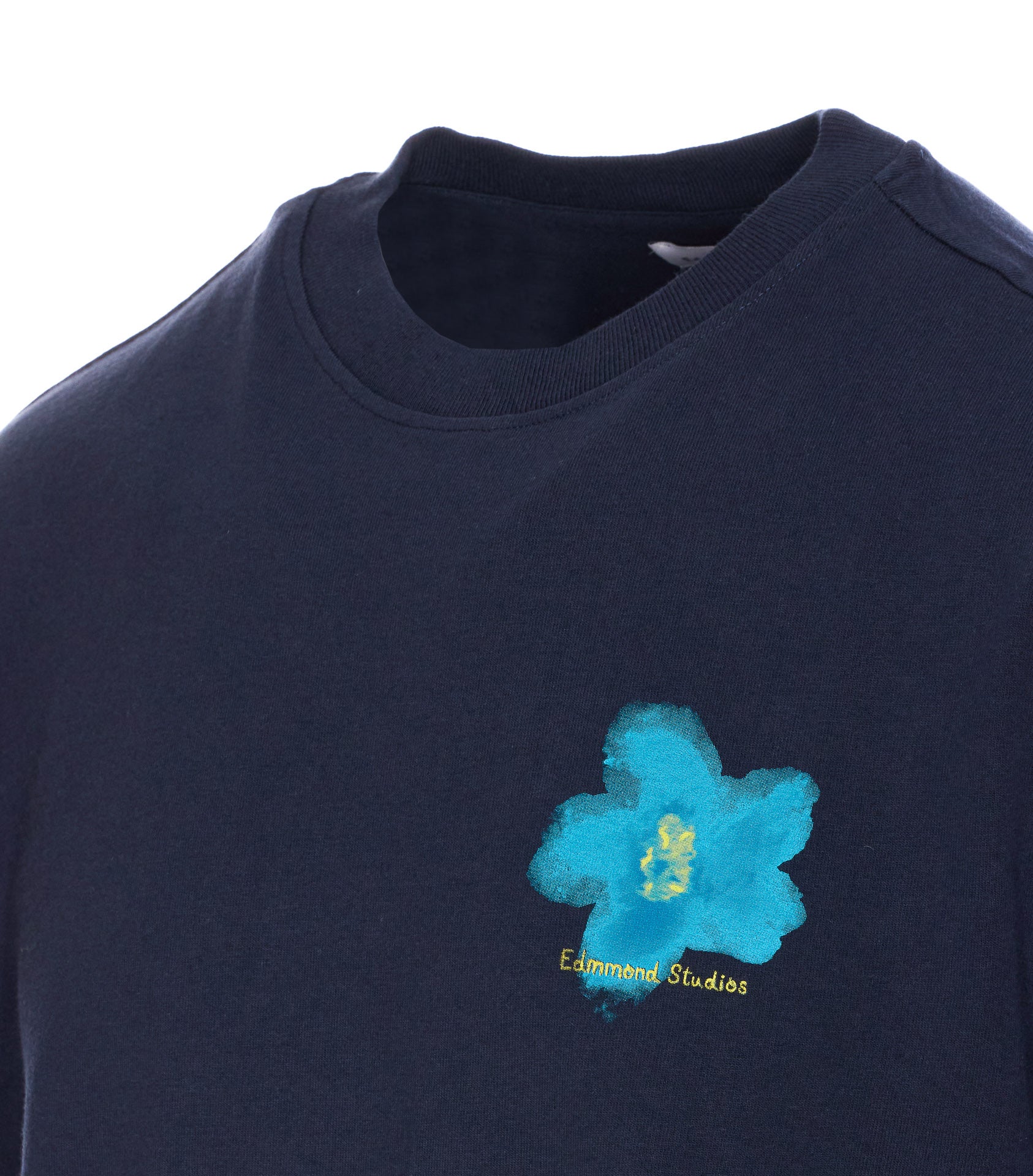 Edmmond Studios T-Shirts And Polos Blue Organic Cotton