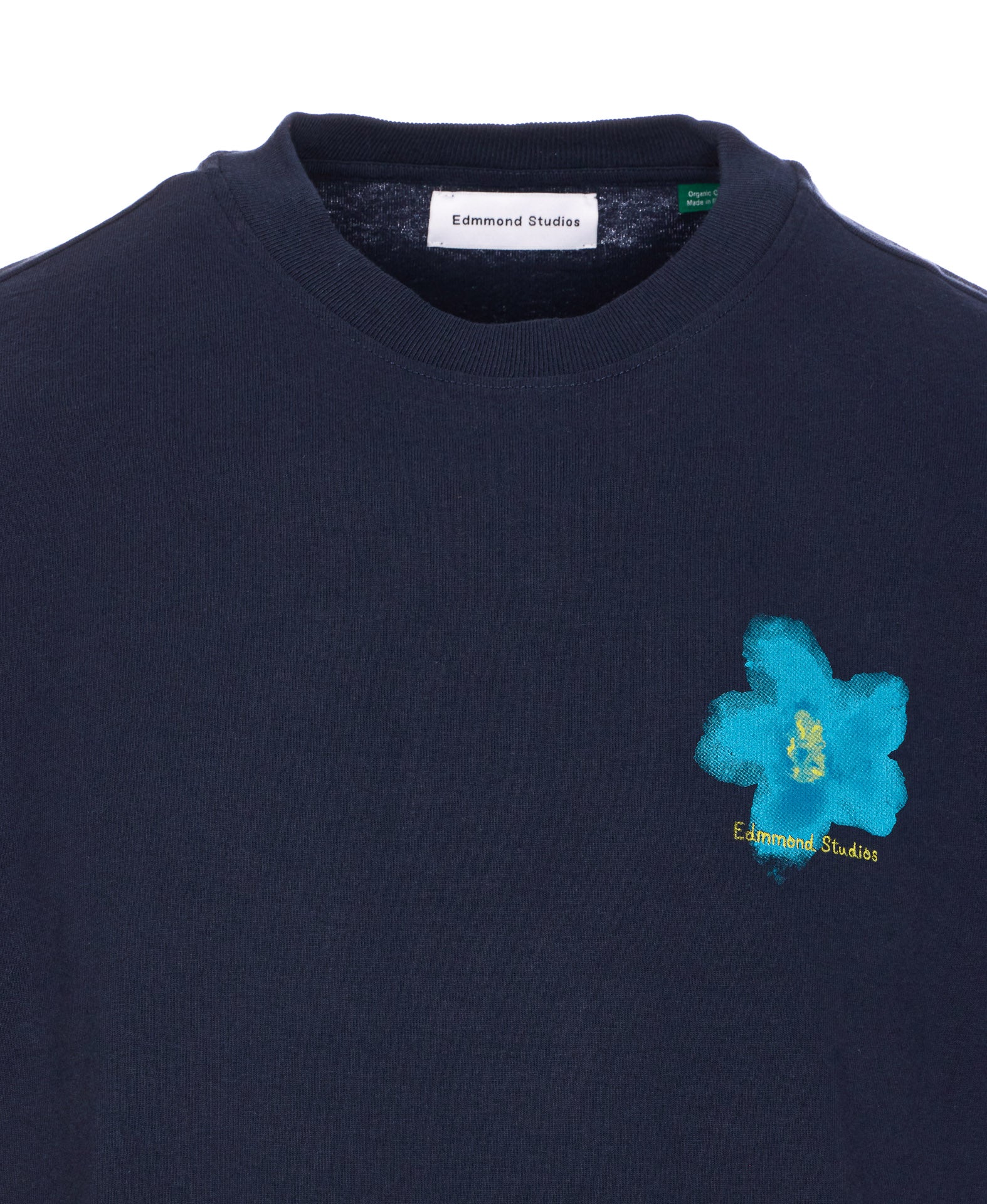 Edmmond Studios T-Shirts And Polos Blue Organic Cotton