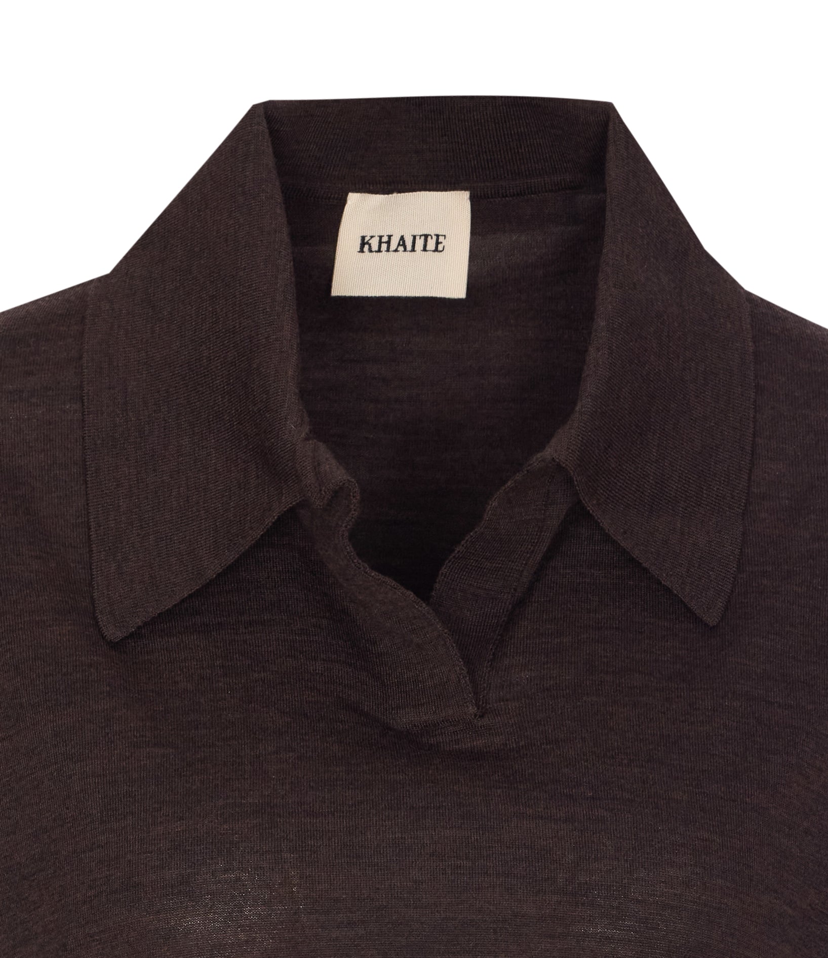 Khaite Top Brown Wool