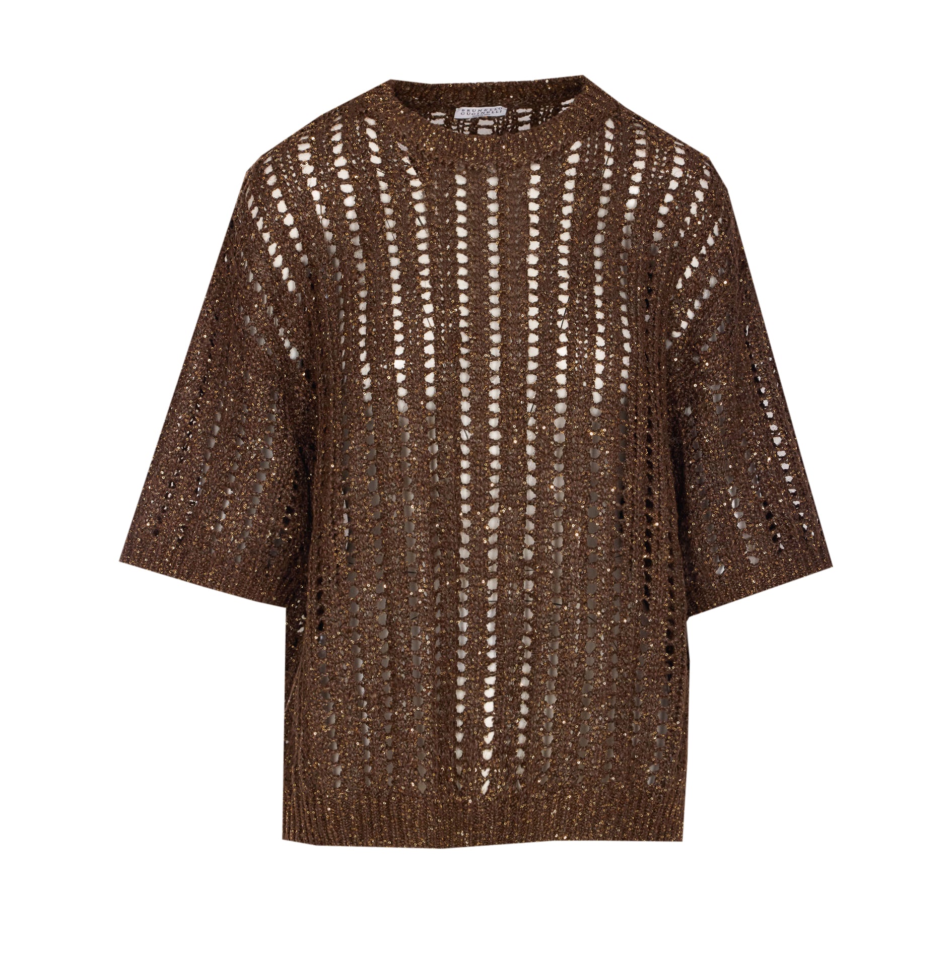 Brunello Cucinelli Sweaters Brown Silk