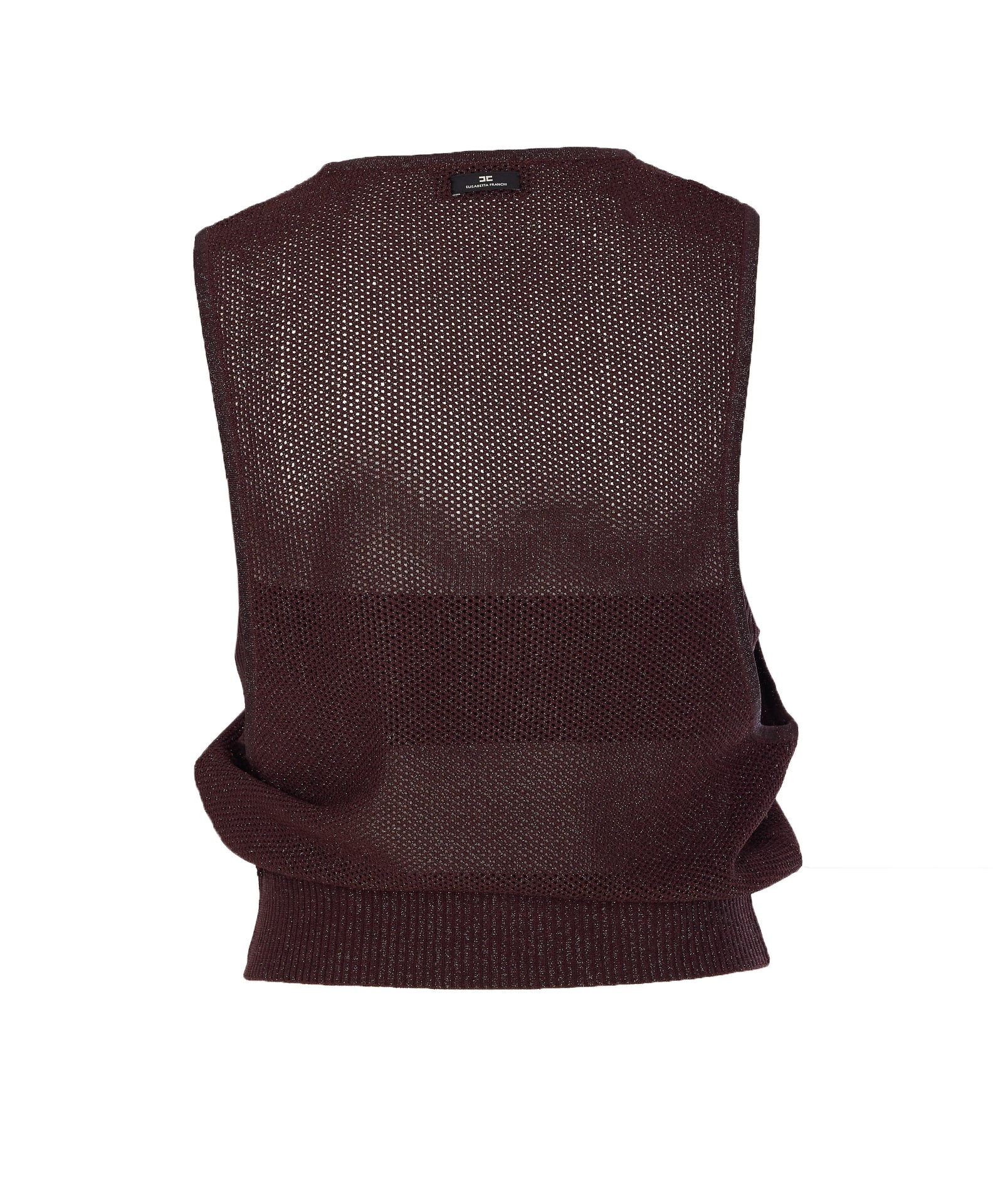 Elisabetta Franchi Sweaters Brown Viscose