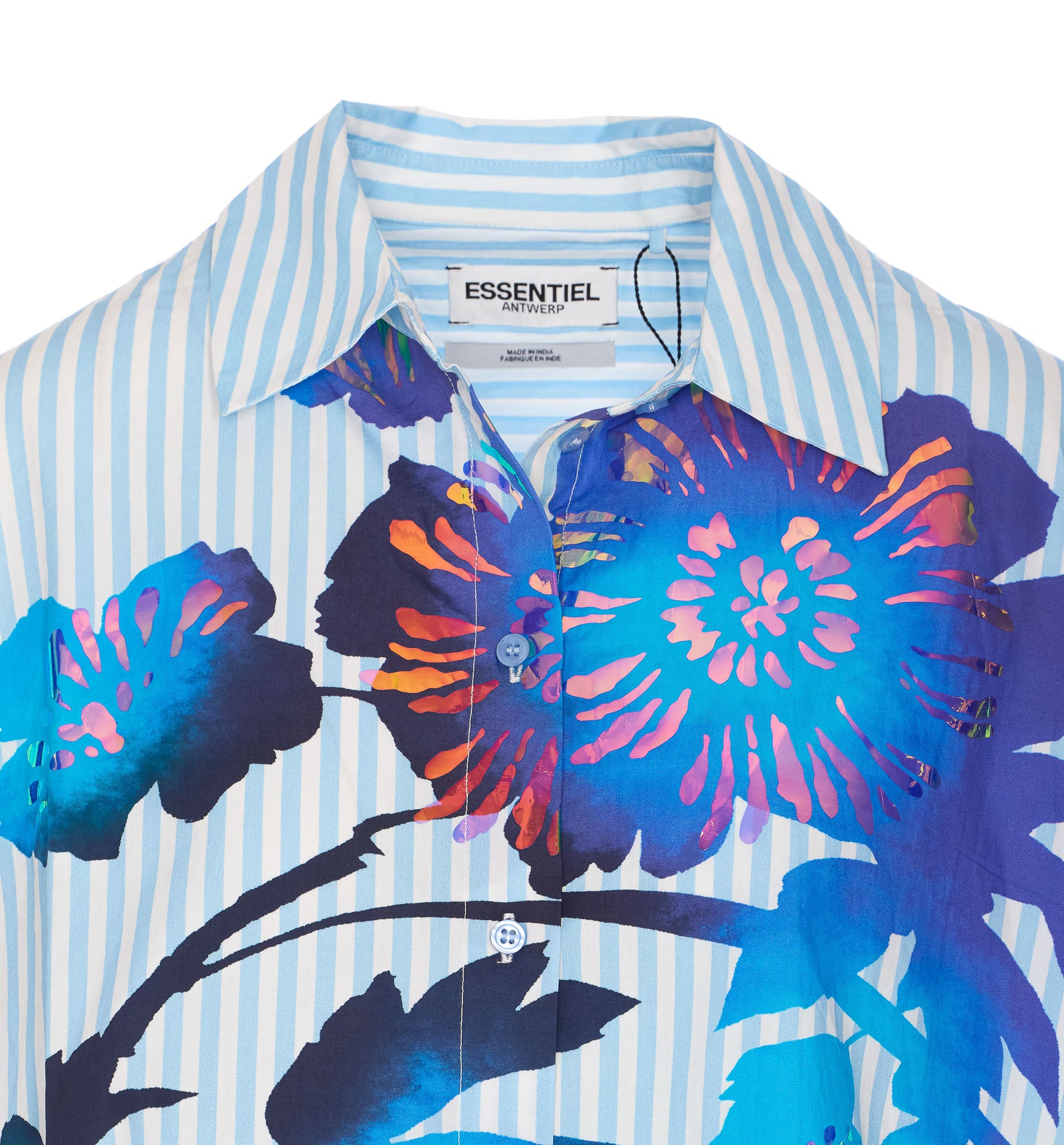 Essentiel Antwerp Shirts Blue Cotton