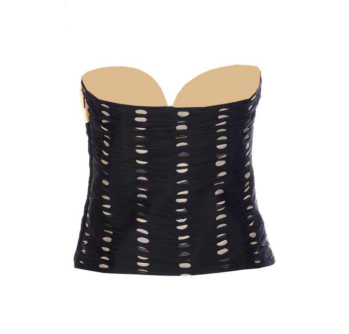 Valentino Garavani Top Black Silk