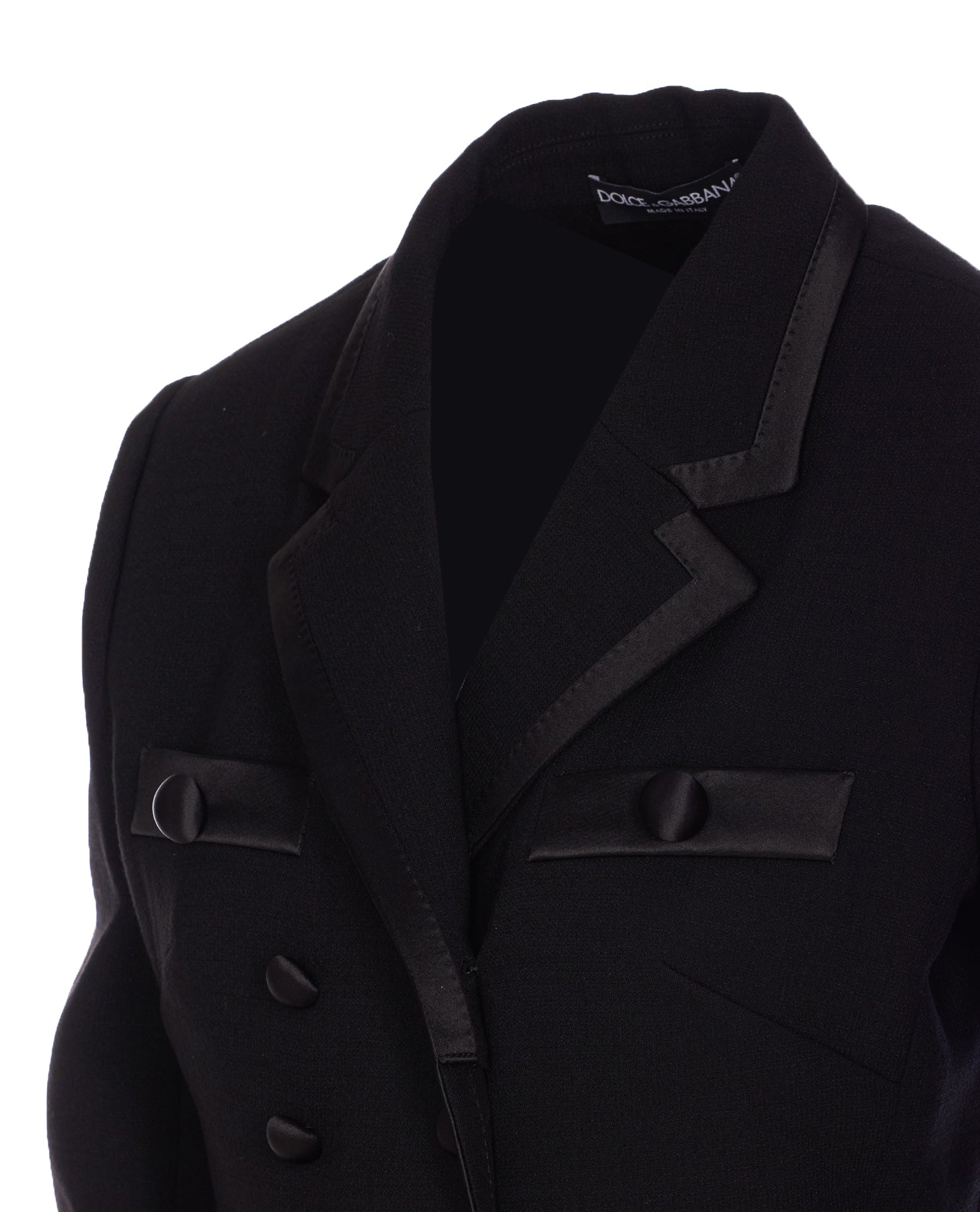 Dolce & Gabbana Jackets Black Virgin Wool