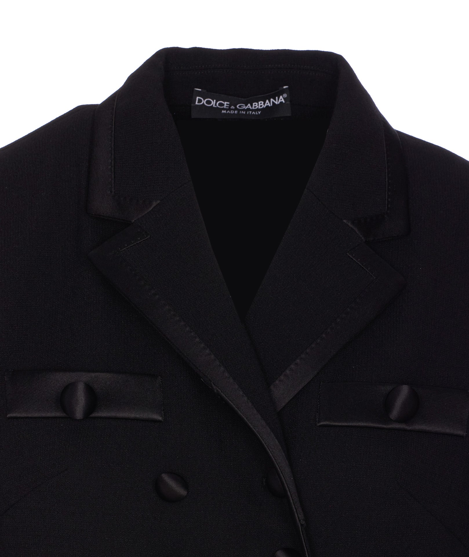 Dolce & Gabbana Jackets Black Virgin Wool