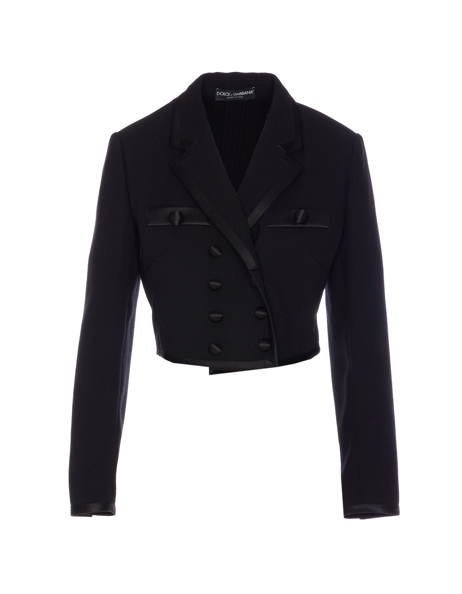 Dolce & Gabbana Jackets Black Virgin Wool