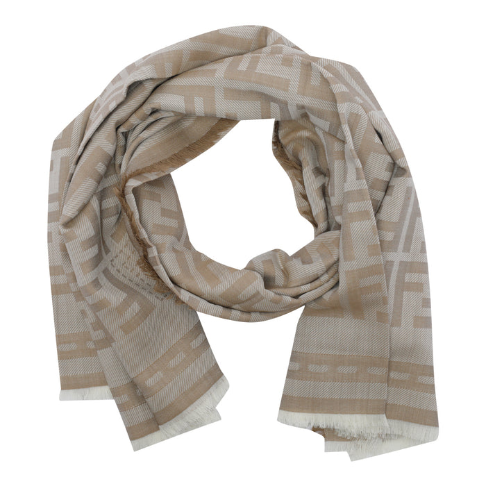 Fendi Scarfs Brown Wool
