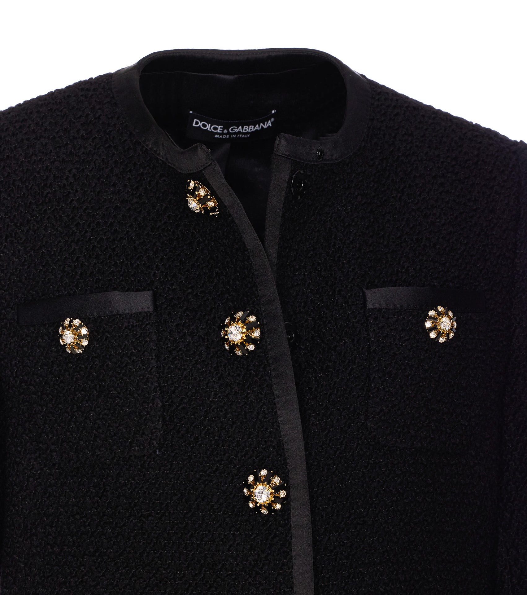 Dolce & Gabbana Jackets Black Virgin Wool