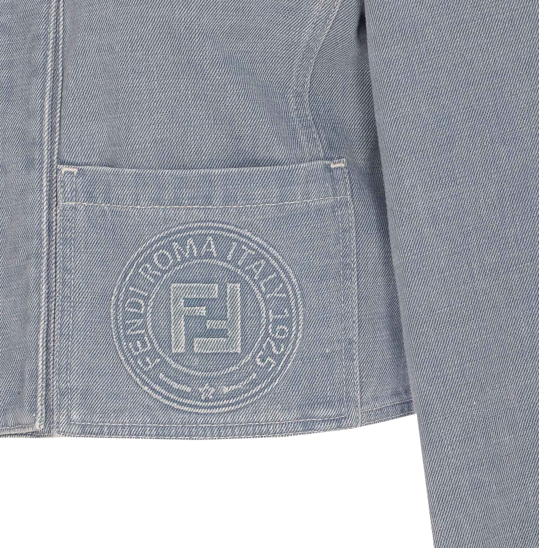 Fendi Jackets Grey Cotton