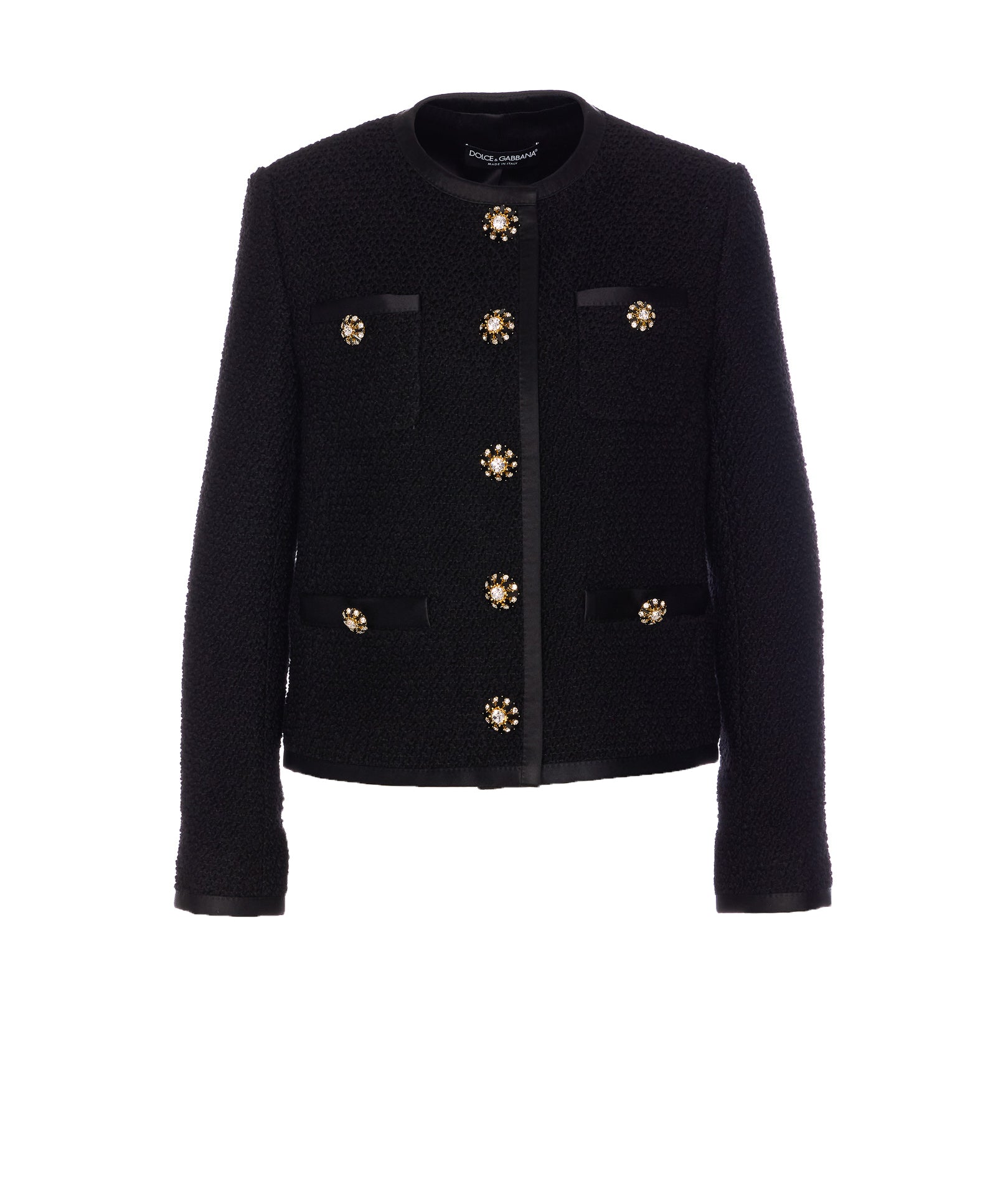 Dolce & Gabbana Jackets Black Virgin Wool