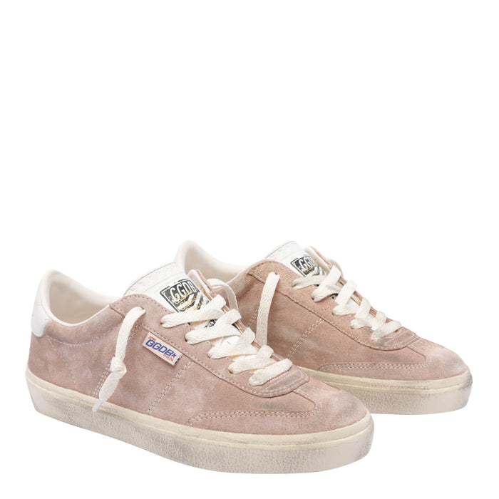 Golden Goose Sneakers Pink Suede Leather/rubber Sole