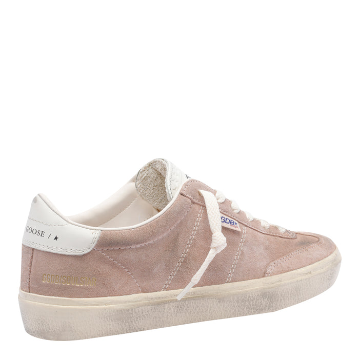 Golden Goose Sneakers Pink Suede Leather/rubber Sole