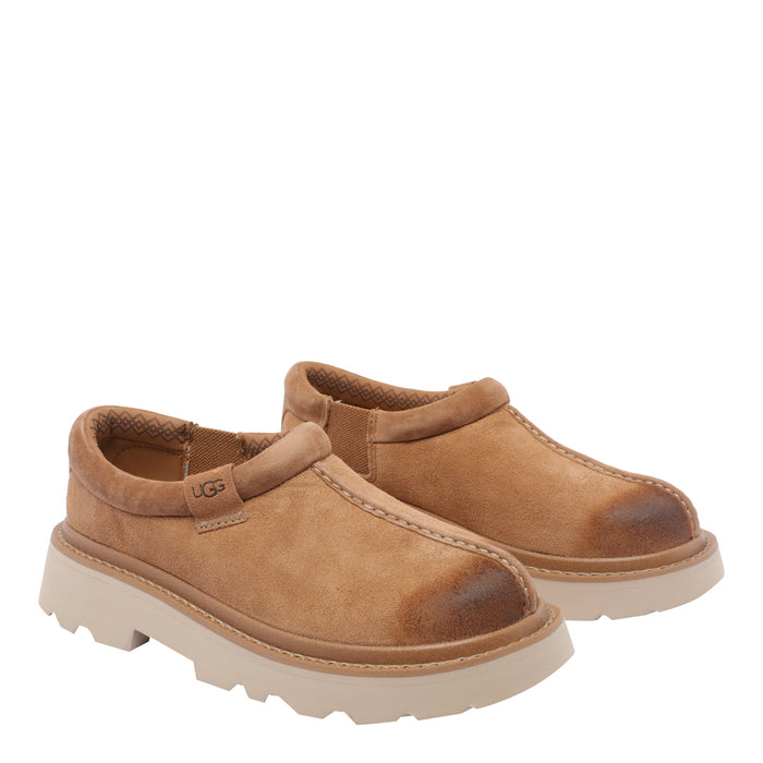 Ugg Flat Shoes Brown Suede Leather/rubber Sole