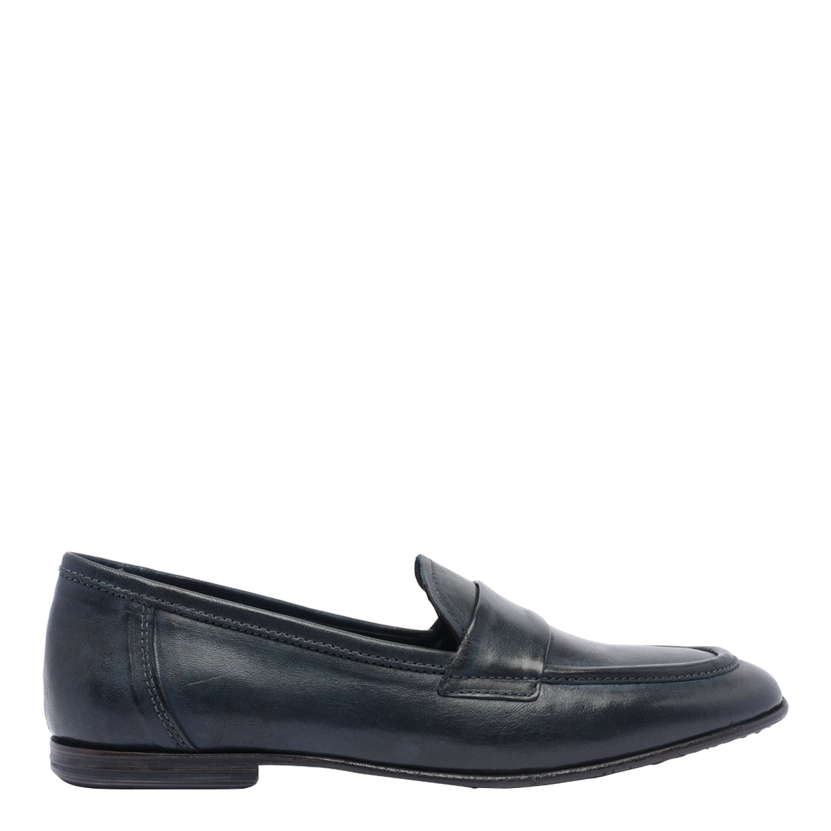 Pawelks Flat Shoes Blue Calf Leather/leather Sole