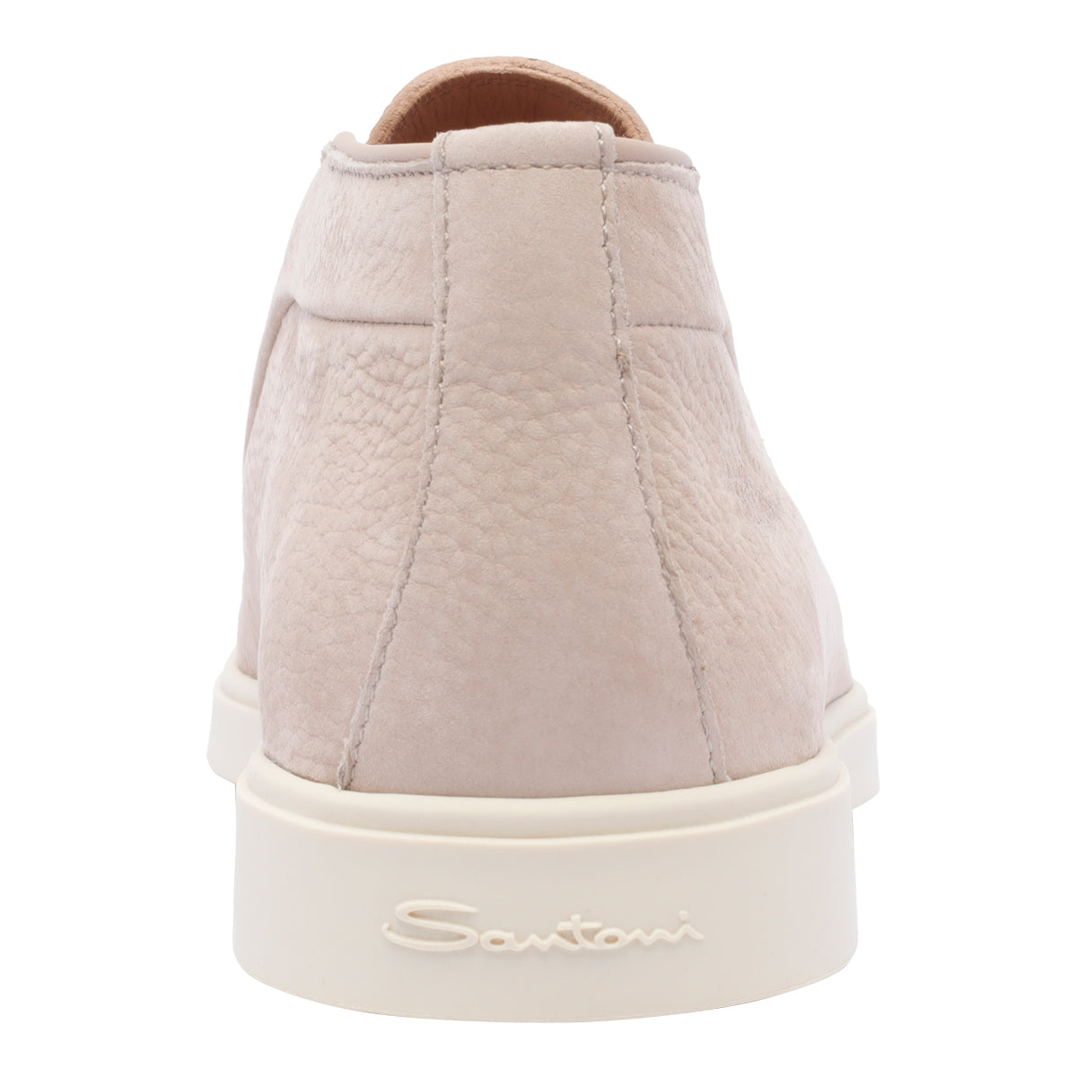 Santoni Flat Shoes Pink Calf Leather/rubber Sole