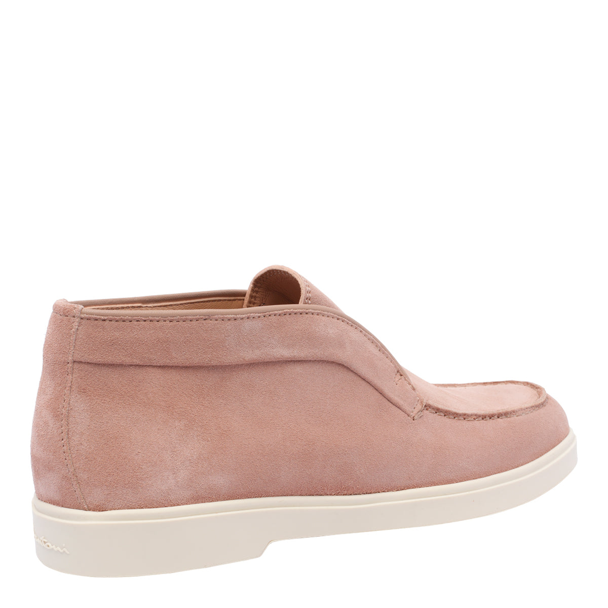Santoni Flat Shoes Pink Suede