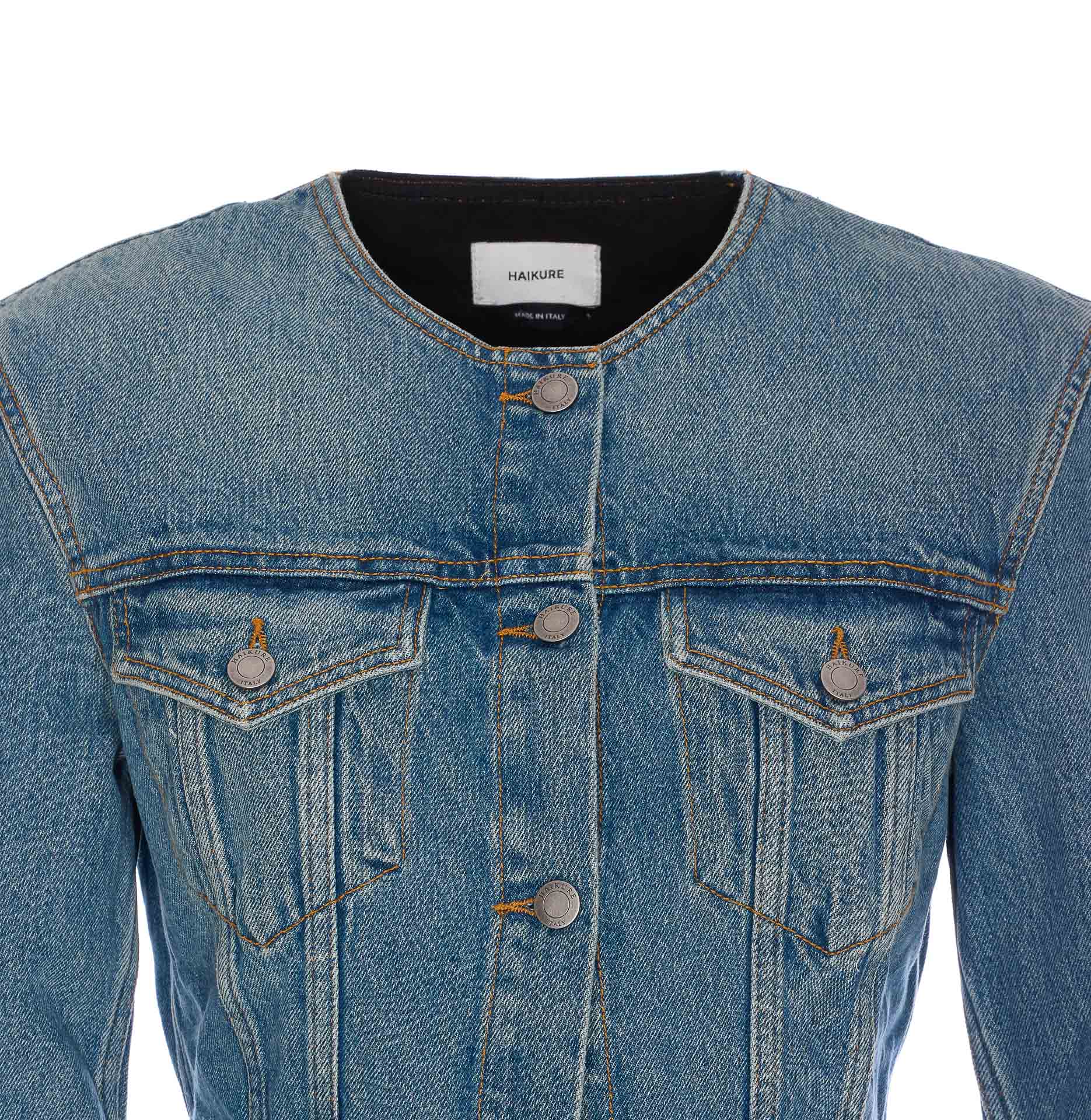 Haikure Jackets Blue Cotton