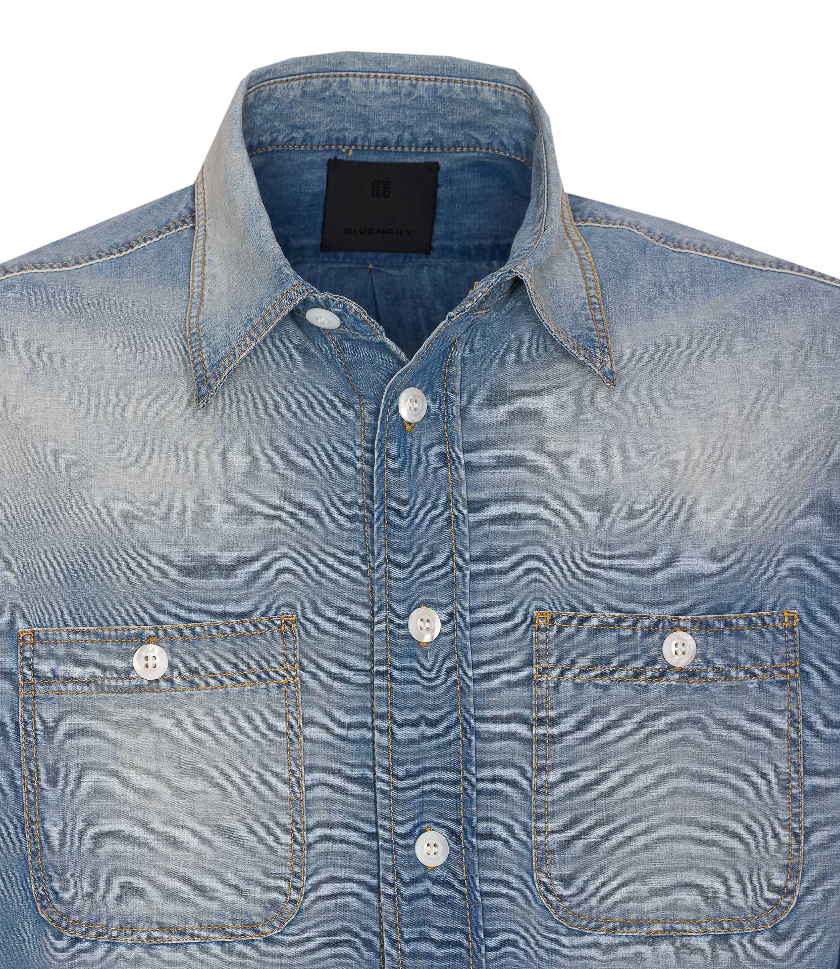 Givenchy Shirts Blue Cotton