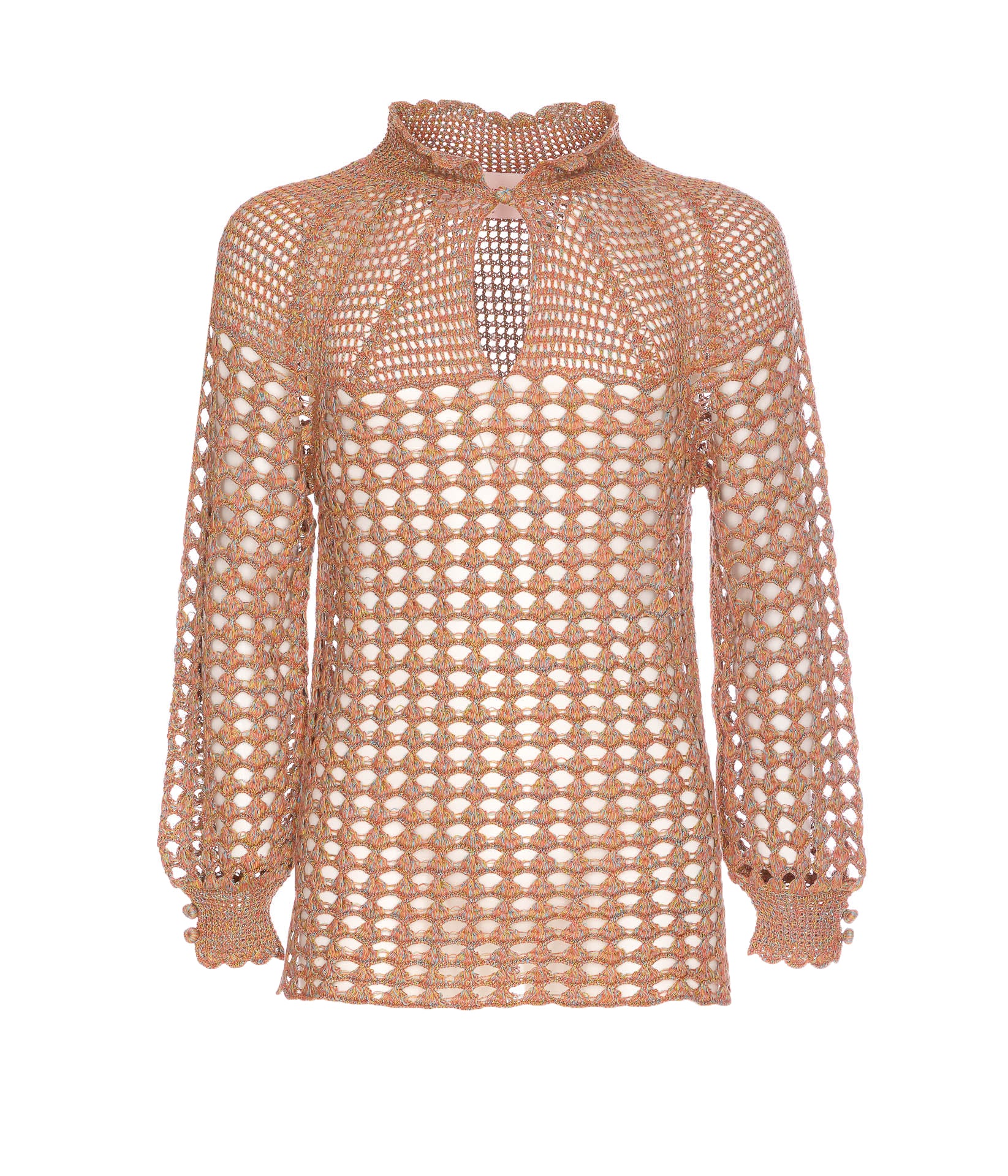 Valentino Garavani Sweaters Brown Flax