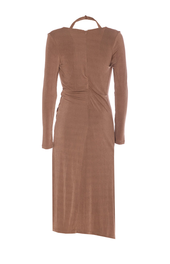 Eleh Dresses Beige Polyester