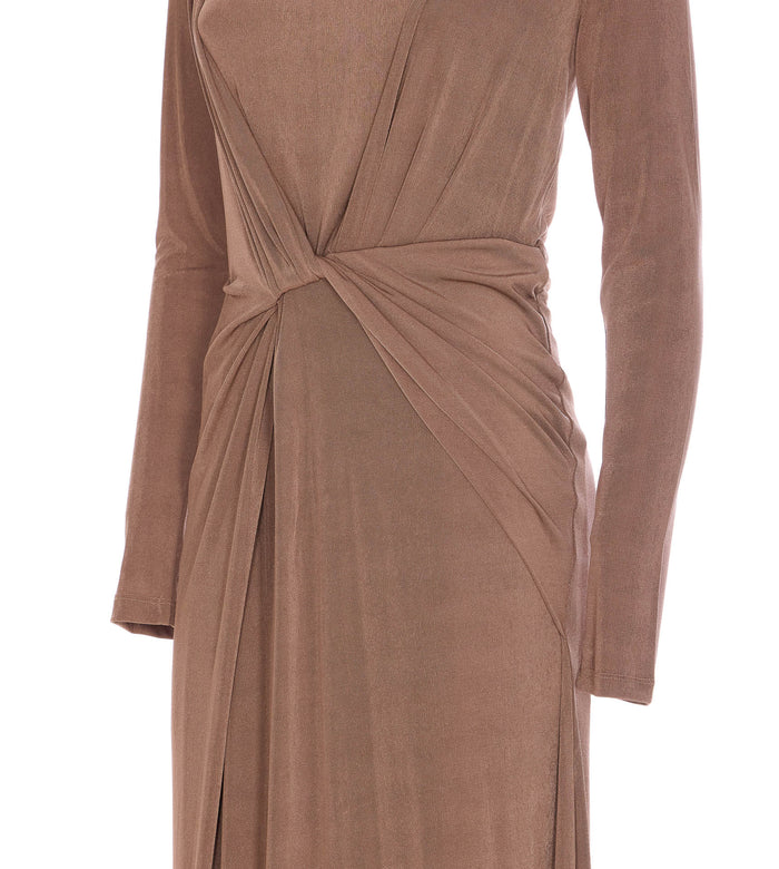 Eleh Dresses Beige Polyester
