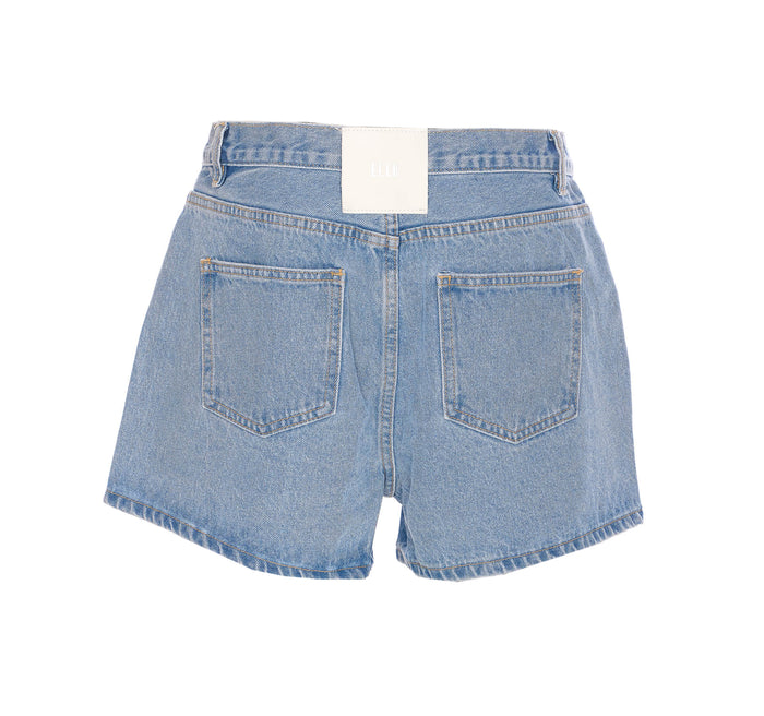 Eleh Shorts Blue Cotton