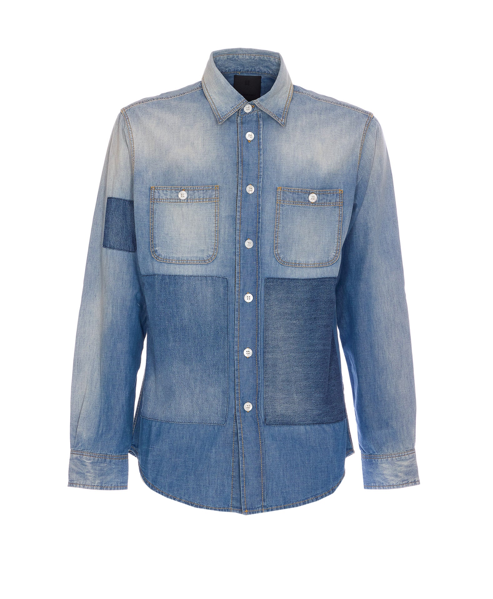 Givenchy Shirts Blue Cotton