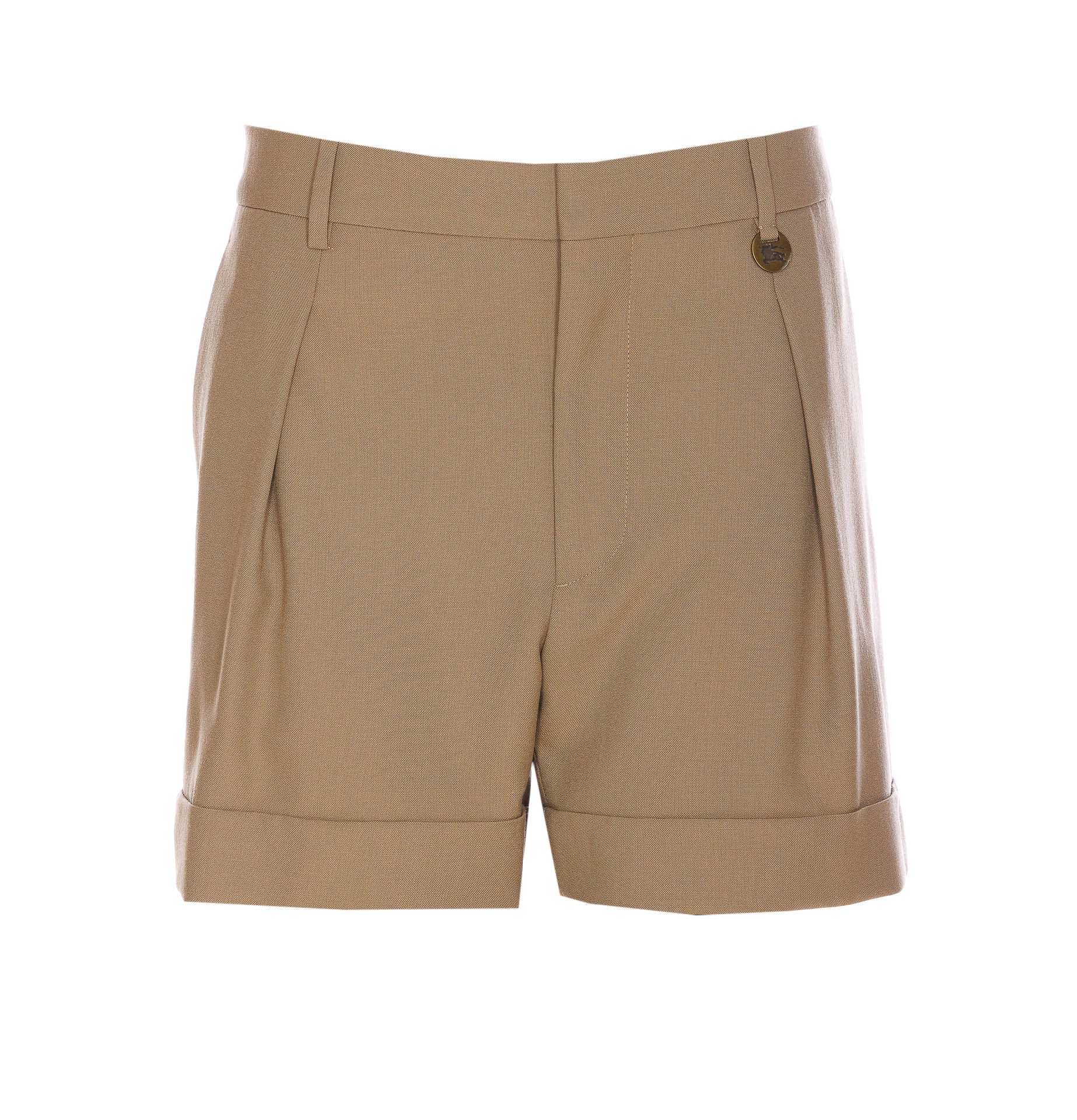 Burberry Shorts Beige Wool