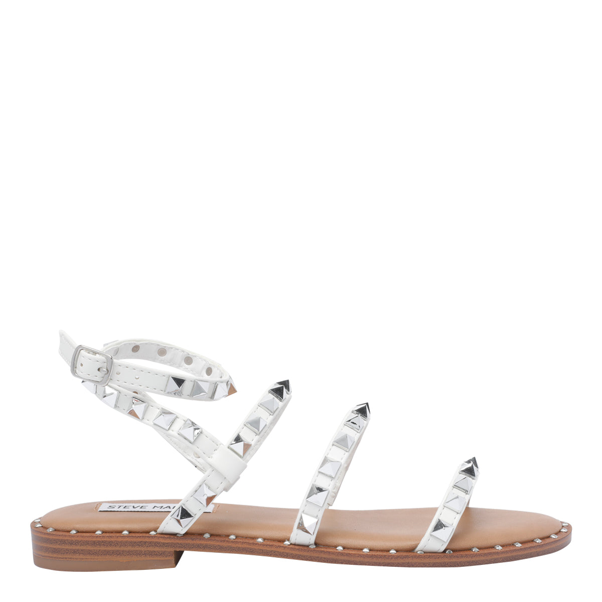 Steve Madden Sandals White Synthetic Leather/rubber Sole
