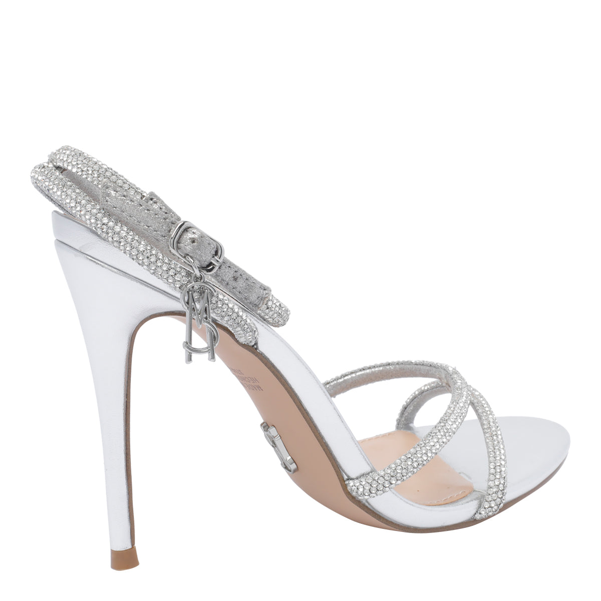 Steve Madden Sandals Silver Synthetic Leather/rubber Sole