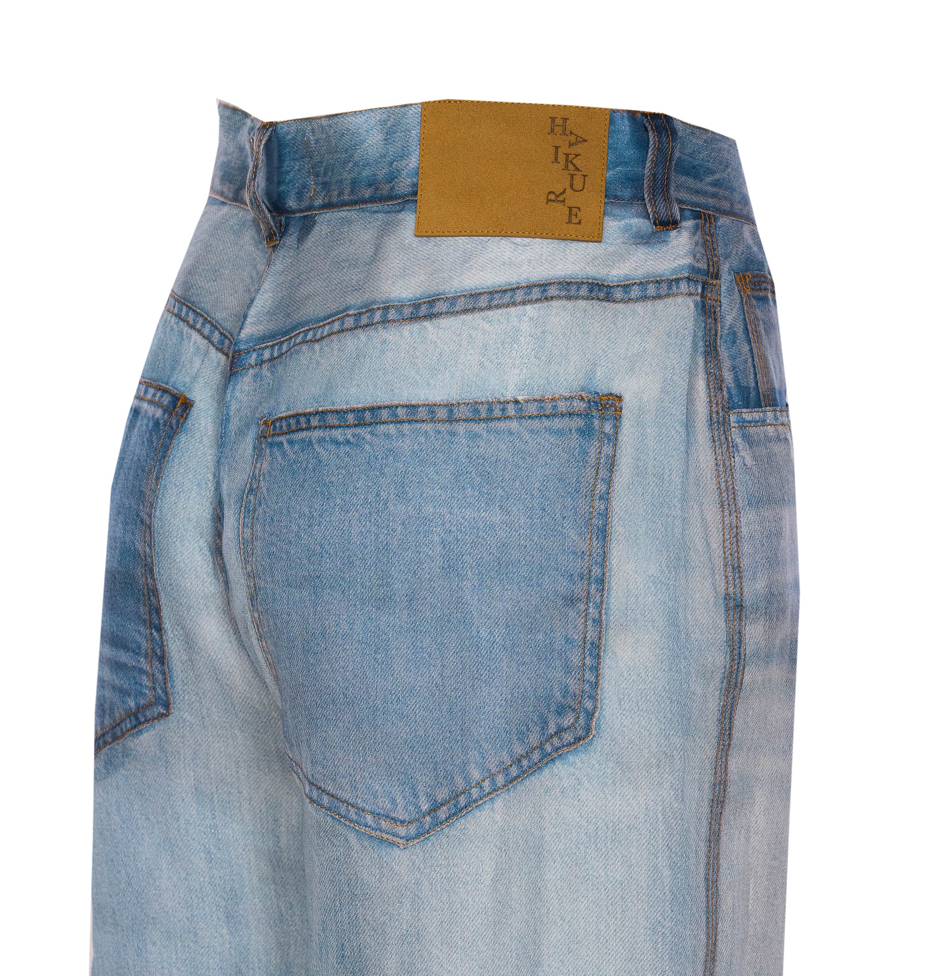 Haikure Jeans Blue Silk