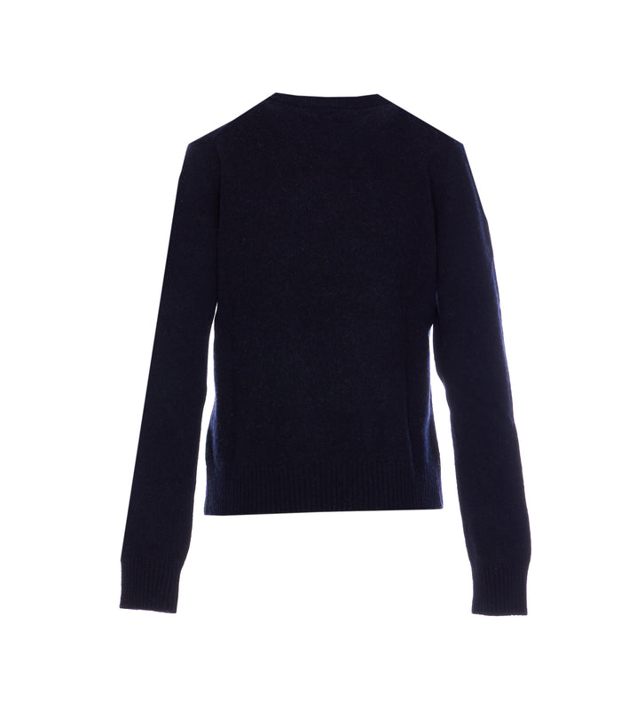 Ganni Sweaters Blue Wool