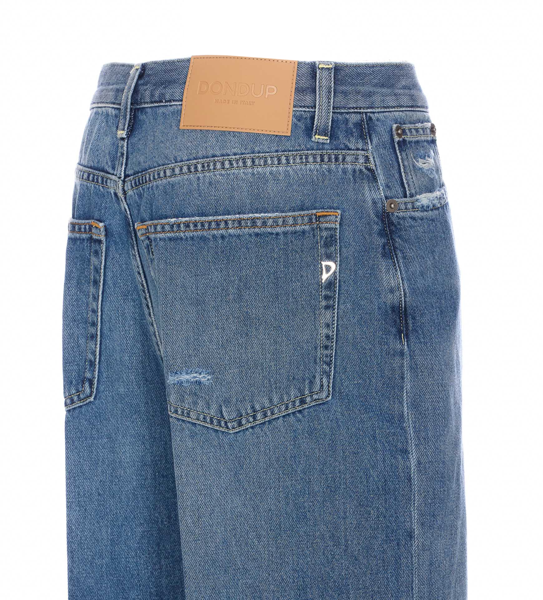 Dondup Trousers Blue Cotton