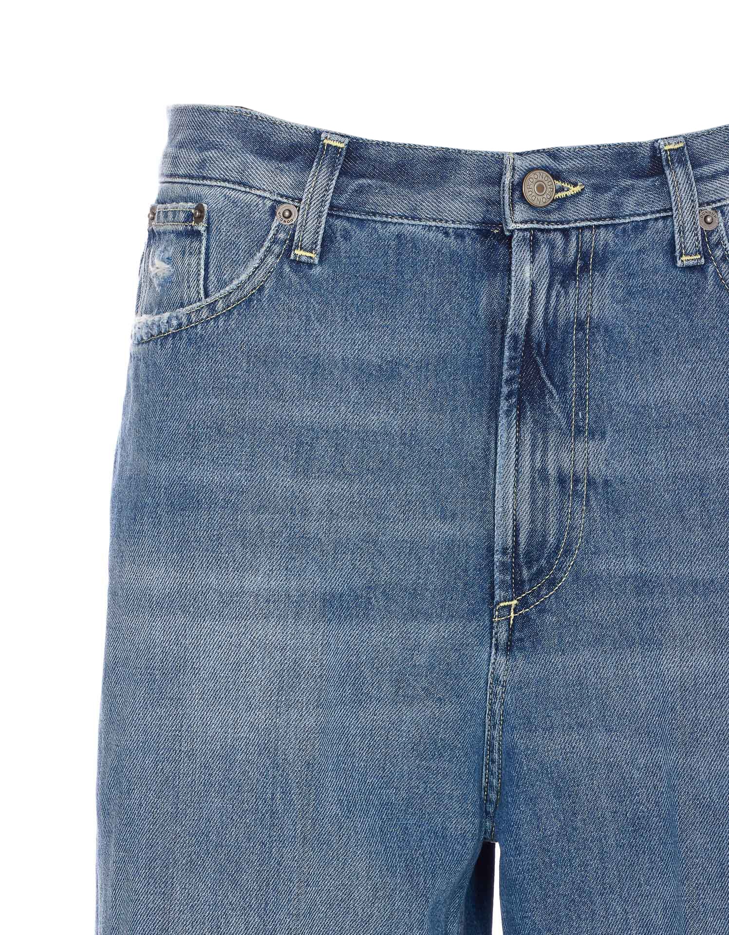 Dondup Trousers Blue Cotton
