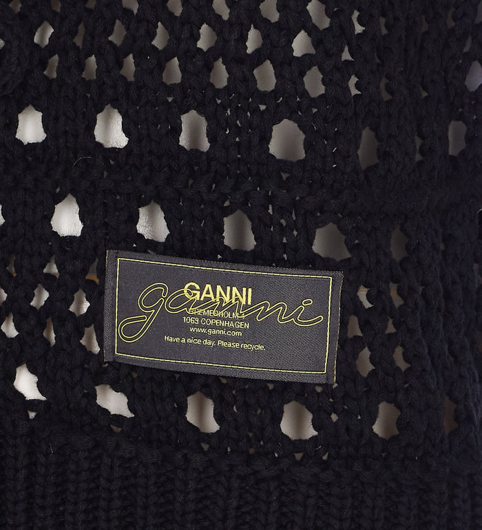 Ganni Jackets Black Recycled Cotton