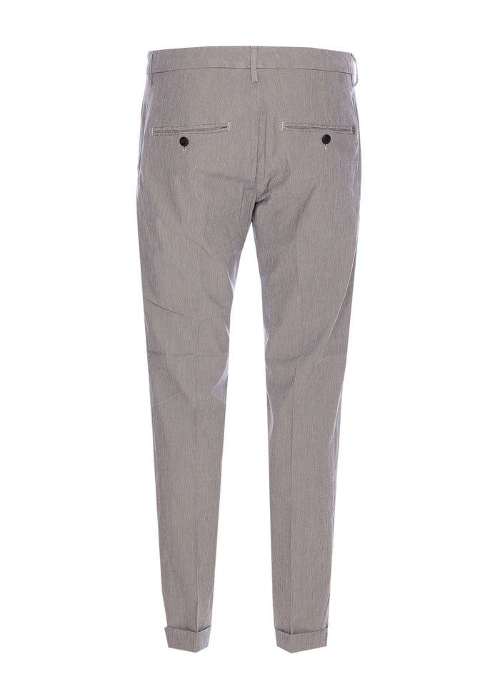 Dondup Trousers Grey Lyocell
