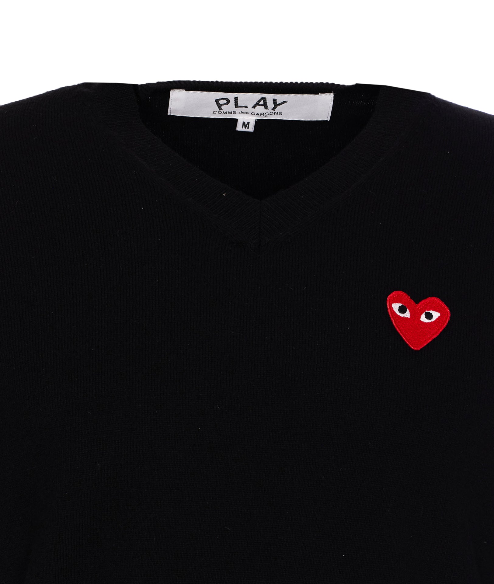 Comme Des Garcons Play Sweaters Black Wool