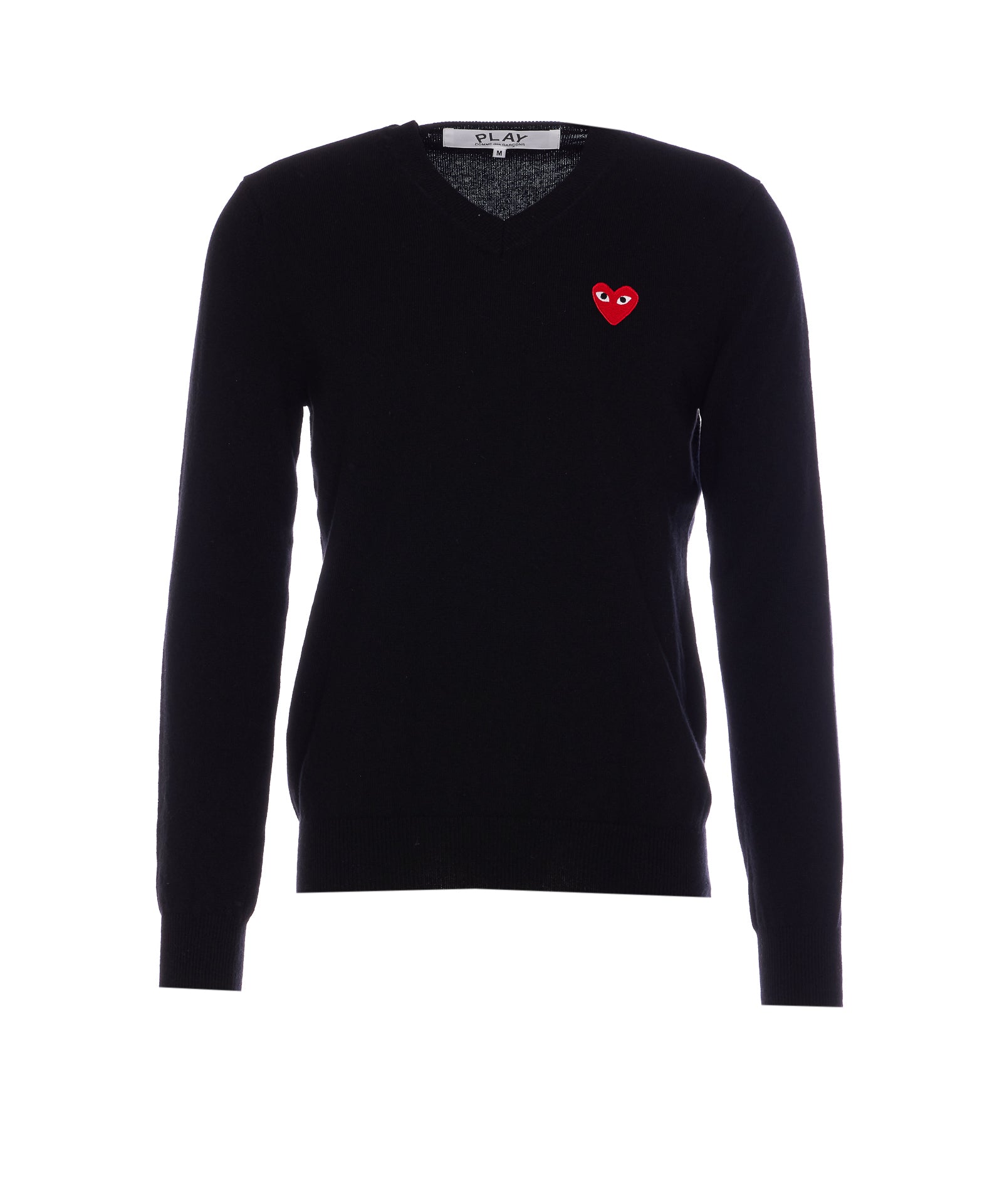 Comme Des Garcons Play Sweaters Black Wool